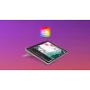 LOGITECH Combo Touch - Smėlio spalvos skirtas iPad Pro 12.9 col. (5-os kartos) - JAV tarptautinė QWERTY