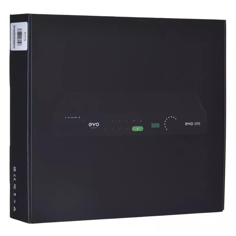 8 kanalų mikrofonų pirminis stiprintuvas „Audient EVO SP8“ 24 bitų 96 kHz