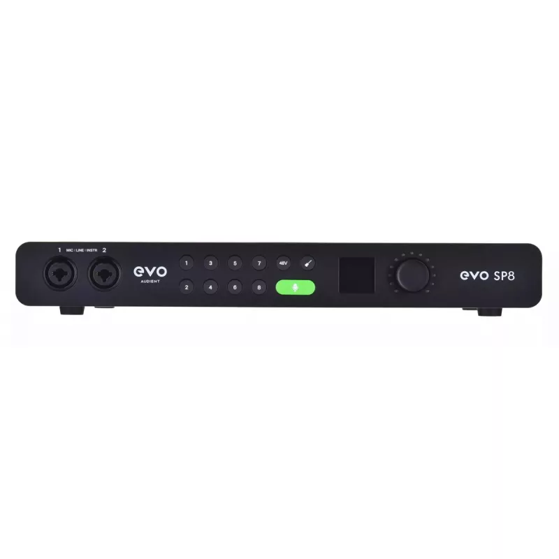 8 kanalų mikrofonų pirminis stiprintuvas „Audient EVO SP8“ 24 bitų 96 kHz