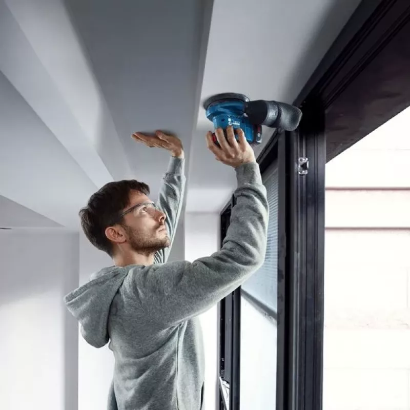 Bosch GEX 185-LI Professional ekscentrinis šlifuoklis 10000 OPM Mėlyna
