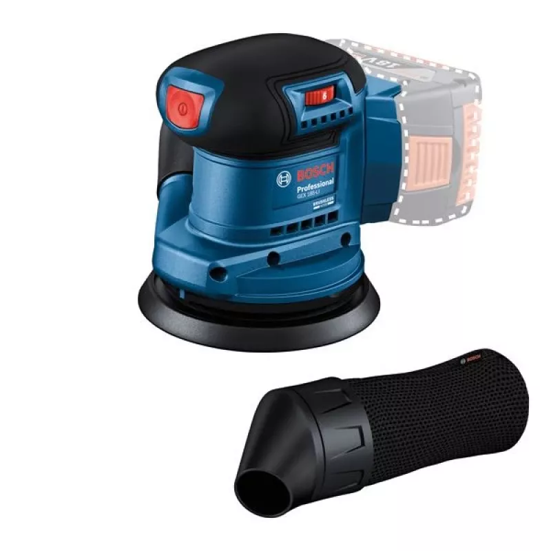 Bosch GEX 185-LI Professional ekscentrinis šlifuoklis 10000 OPM Mėlyna