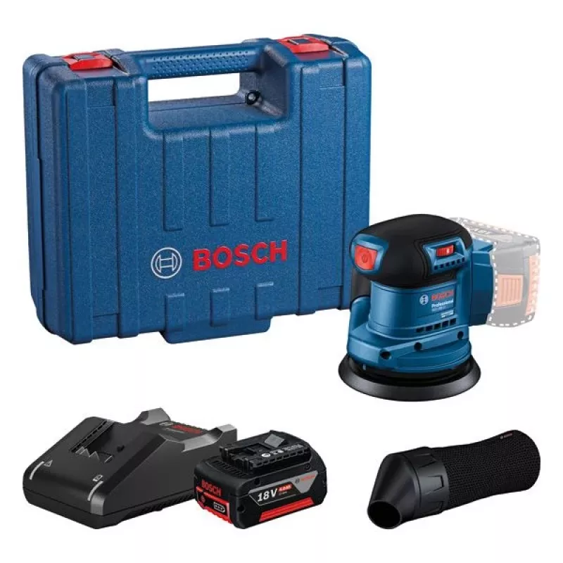 Bosch GEX 185-LI Professional ekscentrinis šlifuoklis 10000 OPM Mėlyna