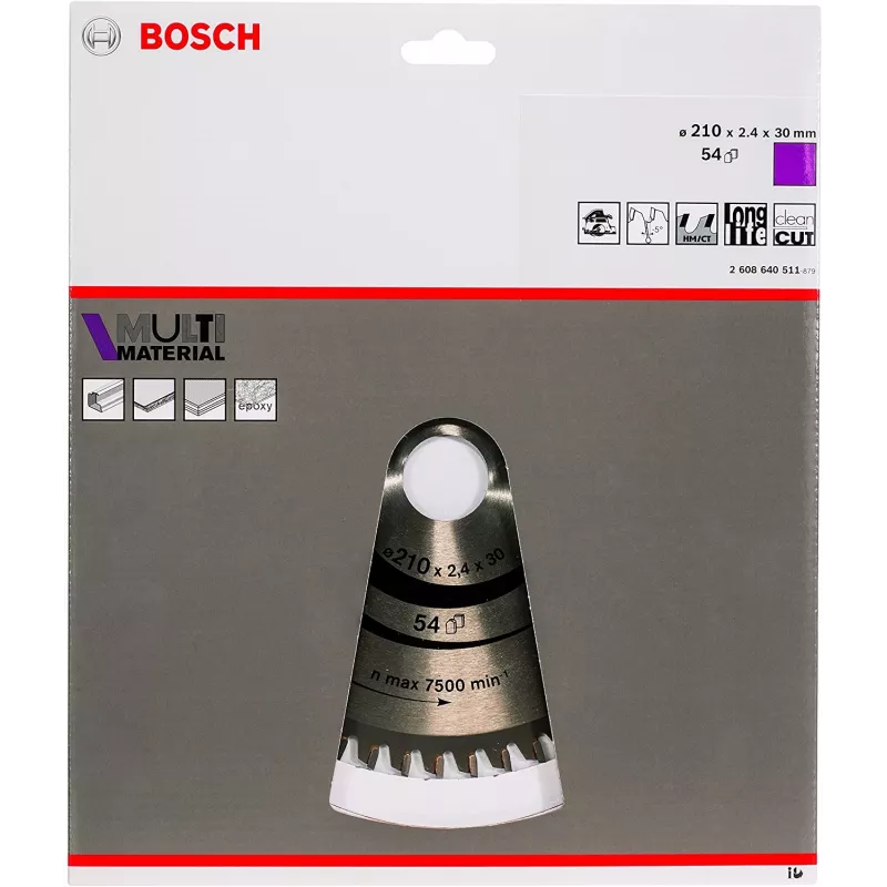 Bosch Multi Material diskinio pjūklo diskai, aliuminis, 21 cm, Bosch, 235 g, 1 vnt.