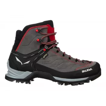 Salewa MTN Trainer Mid GTX vyriški suaugusiems anglies pilka raudona oda zomša Vibram