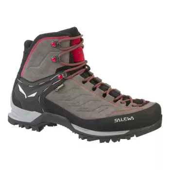 Salewa MTN Trainer Mid GTX vyriški suaugusiems anglies pilka raudona oda zomša Vibram
