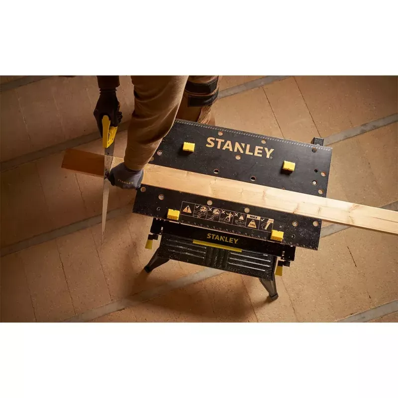Medžio apdirbimo darbastalis Stanley STST83800-1 Bambukas Plienas Juoda Geltona 625 mm