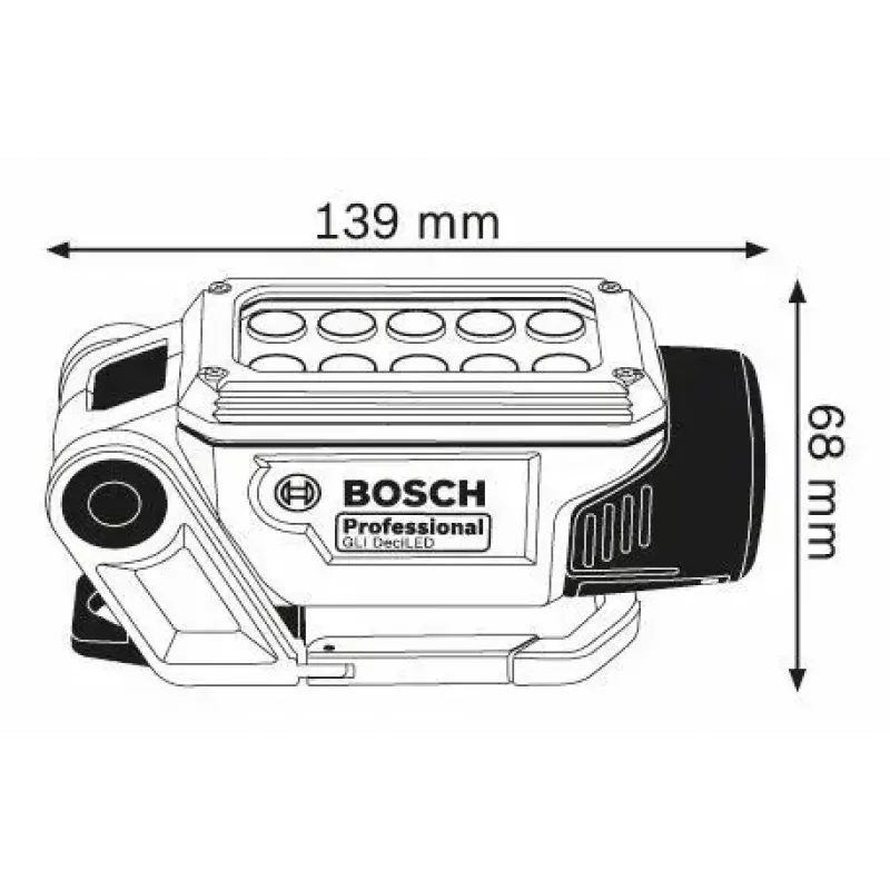 Bosch GLI DeciLED Professional mėlyna, pilka LED