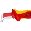 Knipex 98 55 SB raudonai geltonas peilis su fiksuota ašmenimis