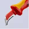 Knipex 98 55 SB raudonai geltonas peilis su fiksuota ašmenimis
