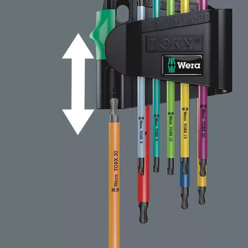 L formos Torx raktas Wera 967/9 TX BO