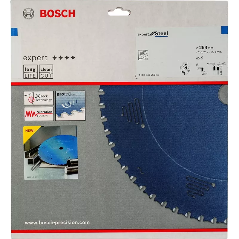 Bosch 2608643059 diskinis pjūklo diskas 25.4 cm 1 vnt.