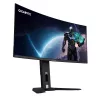 GIGABYTE MO34WQC2 34 colių OLED WQHD lenktas žaidimų monitorius - 3440 x 1440, 240Hz, 0.03ms, KVM, 250 cd/m², FreeSync Premium Pro, DisplayHDR True Black 400, HDMI 2.1, Displayport 1.4