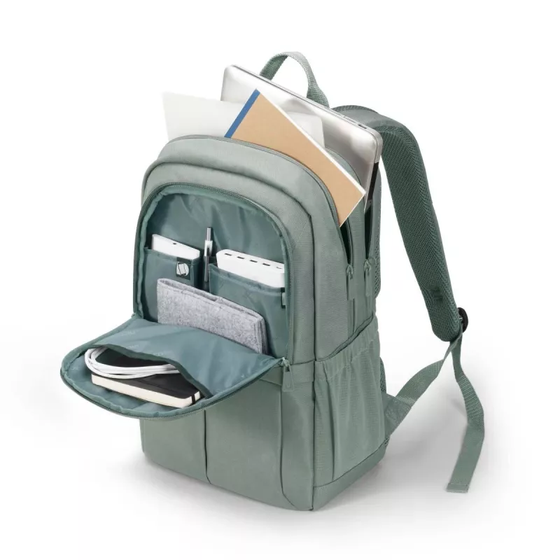 DICOTA Eco Backpack Scale - 13-15,6 col. nešiojamojo kompiuterio kuprinė - Pilka / 600d perdirbtas PET