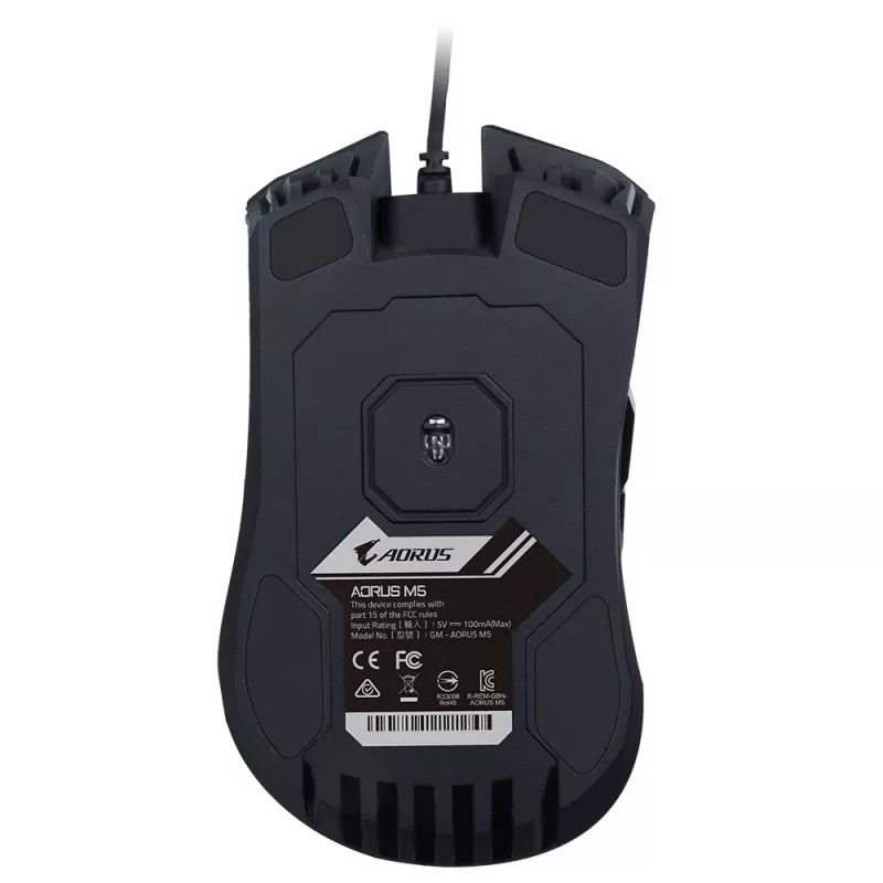 GIGABYTE AORUS M5 pelė Žaidimams Dešiniarankiams USB Type-A Optinė 16000 DPI