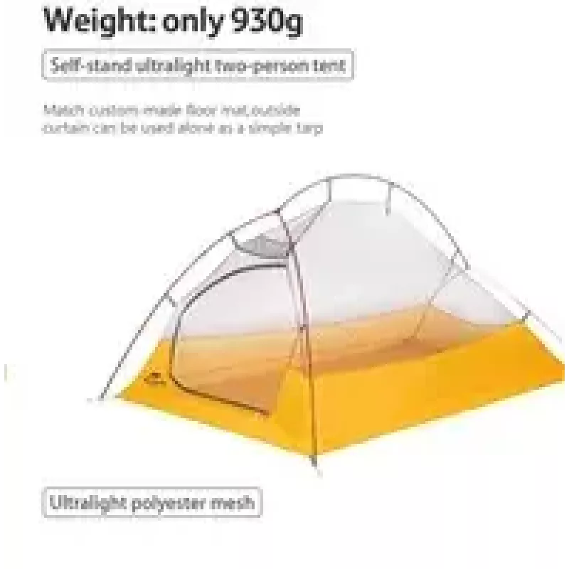 Palapinė Naturehike Cloud UP 2 10D NH19ZP017 lengva neperšlampama 2 asmenų ultralengva