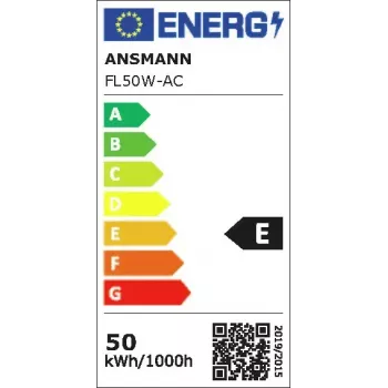 Prožektorinis darbinis šviestuvas Ansmann FL50W-AC juodas LED 50 W 5400 lm