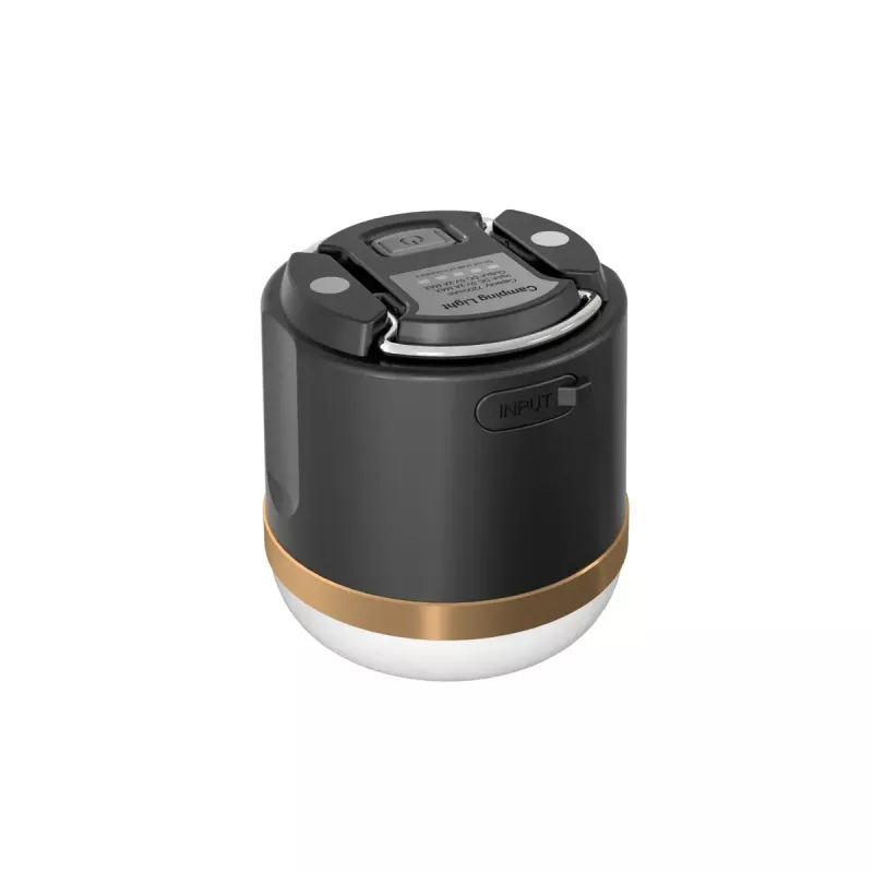 Maitinamas baterijomis stovyklavimo žibintas EcoFlow SCLI-B — 400 lm, 3 600 mAh, USB-C įvestis, ABS+TPR korpusas