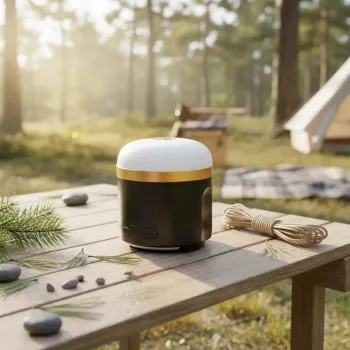 Maitinamas baterijomis stovyklavimo žibintas EcoFlow SCLI-B — 400 lm, 3 600 mAh, USB-C įvestis, ABS+TPR korpusas
