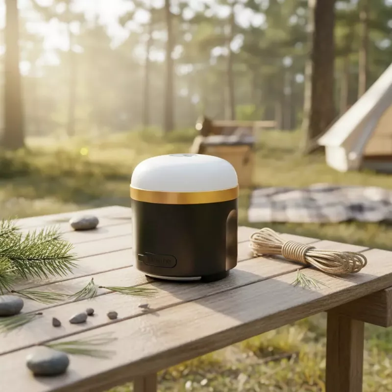 Maitinamas baterijomis stovyklavimo žibintas EcoFlow SCLI-B — 400 lm, 3 600 mAh, USB-C įvestis, ABS+TPR korpusas