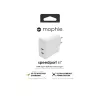 mophie Accessories-Wall Adapter-USB-C-PD-DUAL-67W-GAN-Baltas-EU (2xUSBC)