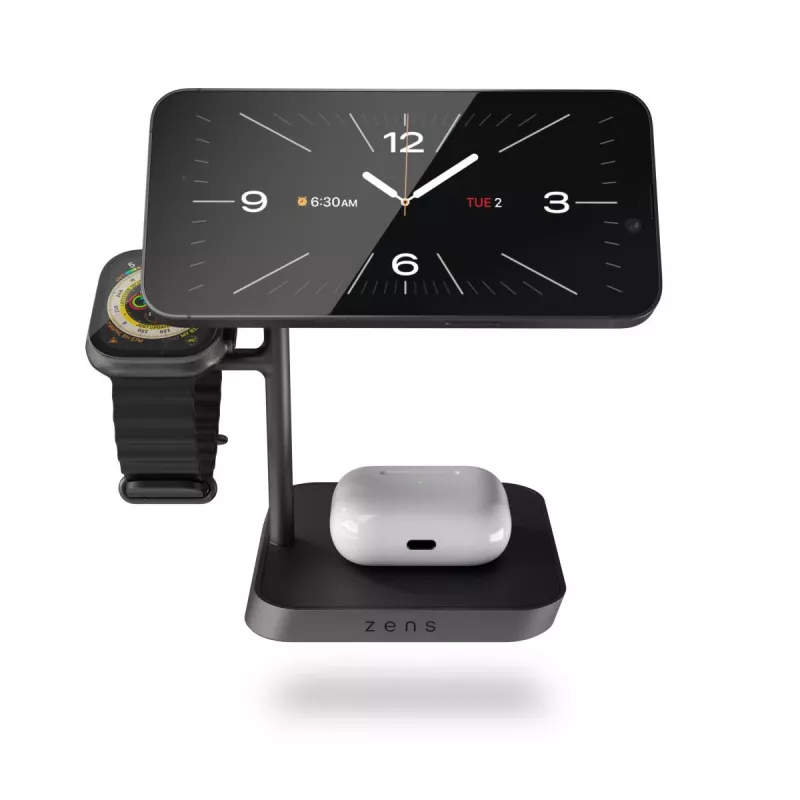 ZENS Office Charger Pro 3 juodas belaidis greito įkrovimo kroviklis patalpose AC