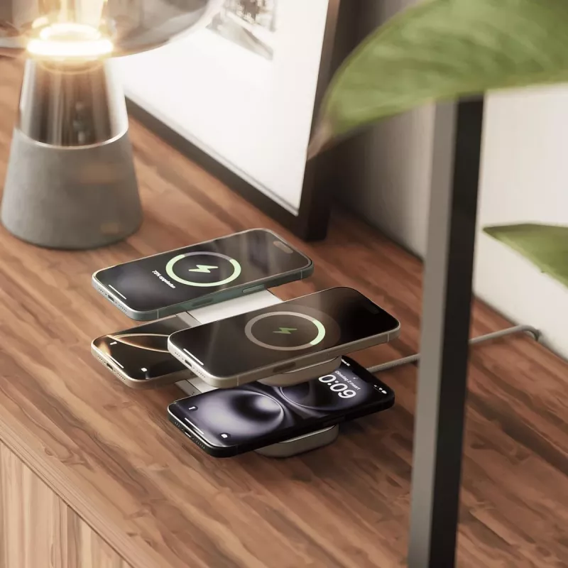 ZENS Quattro Wireless Charger Pro 4 Balta