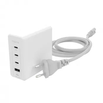 mophie Accessories-Sieninis adapteris-USB-C-PD-HUB-120W-GAN-Balta-EU(3xUSBC + 1xUSBA)
