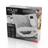 Elektrinė antklodė Adler AD 7412 — vienam asmeniui skirta vilnonė antklodė, 80 W, 8 šildymo lygiai, skalbianti, laikmatis, pilka