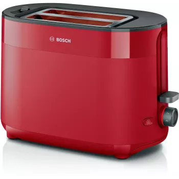 Skrudintuvas Bosch TAT2M124 — 2 riekių 950 W, raudonas, duonos centravimas, atšildymas, pakėlimas