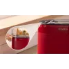 Skrudintuvas Bosch TAT2M124 — 2 riekių 950 W, raudonas, duonos centravimas, atšildymas, pakėlimas