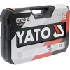 Mechanikos įrankių rinkinys Yato YT-39009 — 68 dalių komplektas, 1/4 colio pavara, juodas dėklas