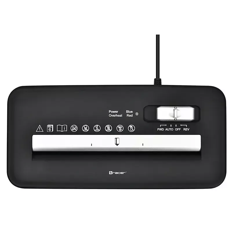 Smulkintuvas TRACER Edge10L kryžminis pjovimas, 10 lapų talpa, 6 mm pjūvis, 10 l dėžė, juodas