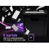 Smulkintuvas TRACER Edge10L kryžminis pjovimas, 10 lapų talpa, 6 mm pjūvis, 10 l dėžė, juodas