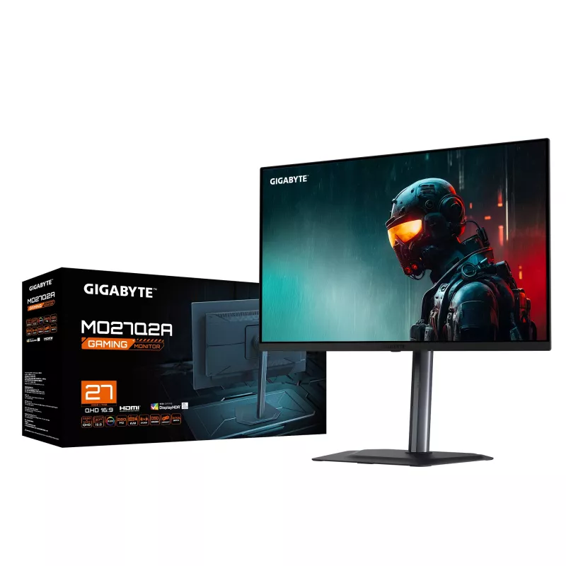 GIGABYTE MO27Q2A 27 inch OLED 2K QHD Gaming Monitor - 2560 x 1440, 280Hz, 0.03ms, 250 cd/m², FreeSync Premium Pro, DisplayHDR True Black 400, HDMI 2.1, Displayport 1.4