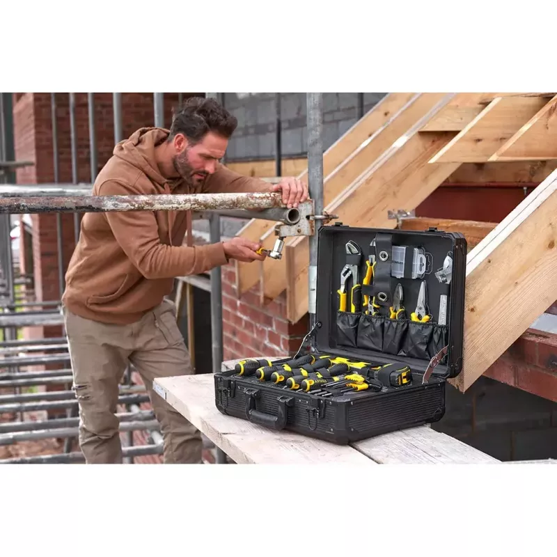 Mechaninių įrankių rinkinys Stanley STMT98109-1 142 įrankiai juoda geltona