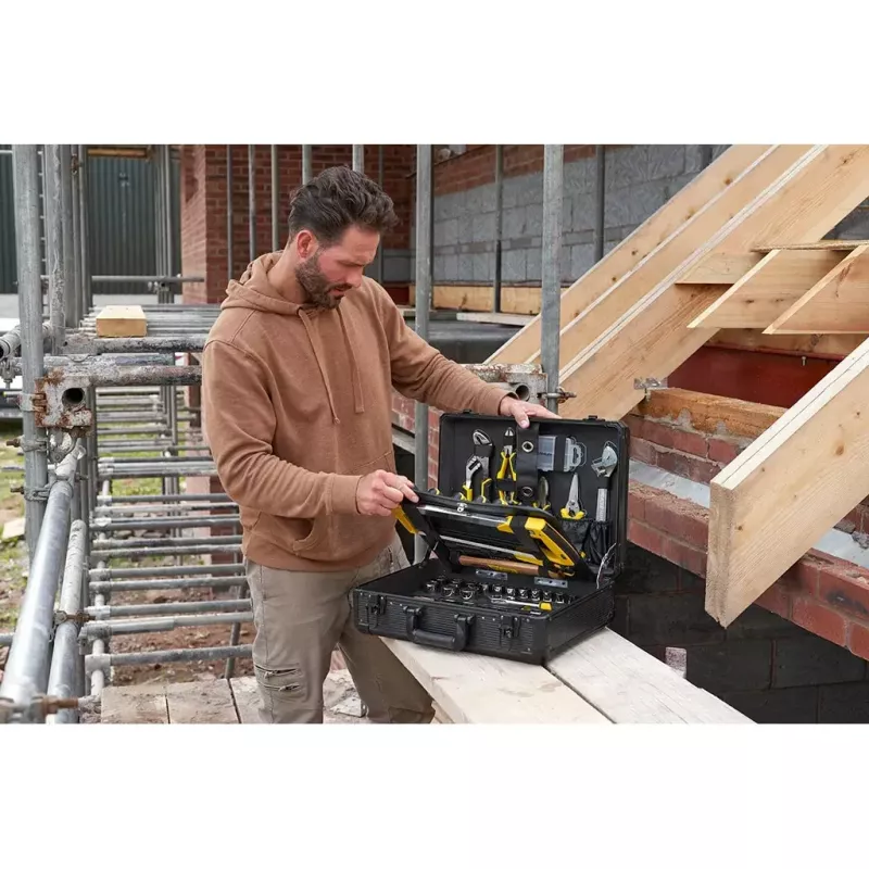 Mechaninių įrankių rinkinys Stanley STMT98109-1 142 įrankiai juoda geltona