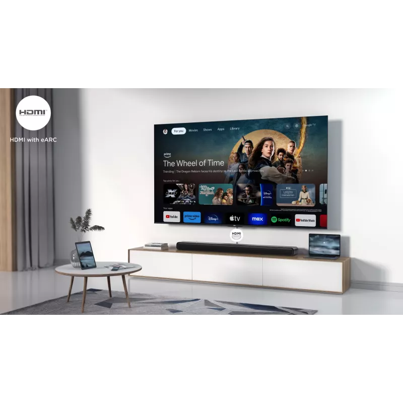 TCL S S45H 2.0 kanalų garso juosta su Dolby Atmos, DTS Virtual:X ir Bluetooth muzikos srautiniu perdavimu