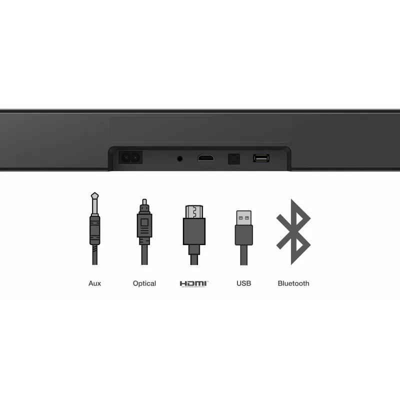 TCL S S45H 2.0 kanalų garso juosta su Dolby Atmos, DTS Virtual:X ir Bluetooth muzikos srautiniu perdavimu