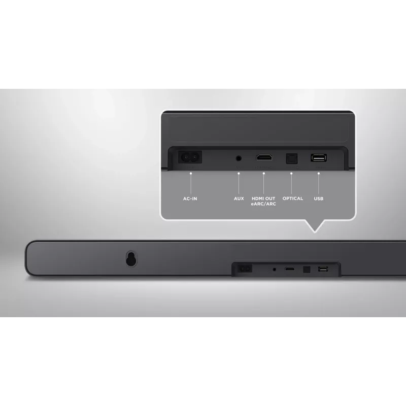 TCL S S45H 2.0 kanalų garso juosta su Dolby Atmos, DTS Virtual:X ir Bluetooth muzikos srautiniu perdavimu