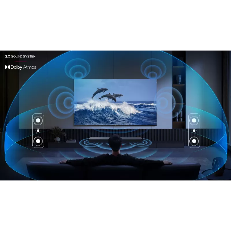 TCL S S45H 2.0 kanalų garso juosta su Dolby Atmos, DTS Virtual:X ir Bluetooth muzikos srautiniu perdavimu