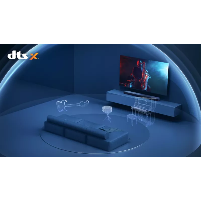 TCL S S45H 2.0 kanalų garso juosta su Dolby Atmos, DTS Virtual:X ir Bluetooth muzikos srautiniu perdavimu