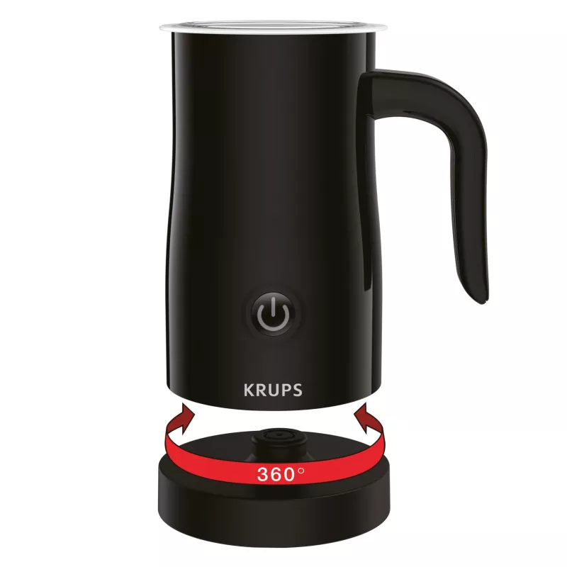 Krups XL1008 Automatinis pieno putotuvas/šildytuvas, juodas