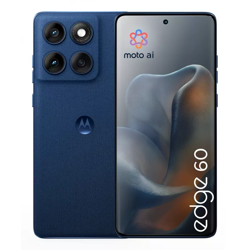 Motorola edge 60 16,9 cm (6,67 colio) Dual SIM Android 15 5G USB Type-C 12 GB 256 GB 5200 mAh Mėlyna