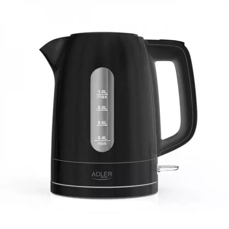 Elektrinis virdulys Adler AD 1380B — 1,7 l, iki 2200 W, juodas, 360° pagrindas