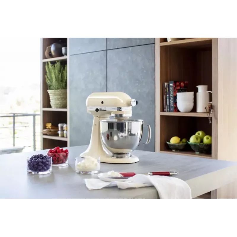 Stacionarus maišytuvas KITCHENAID 5KSM125EAC — 300 W, 4,8 l dubuo, 10 greičių, kreminės spalvos