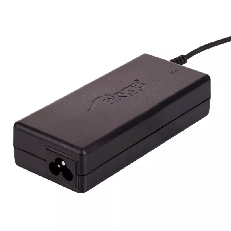 Maitinimo adapteris Akyga AK-ND-10 90W 19V 4.74A kintamosios į nuolatinę srovės nešiojamojo kompiuterio įkroviklis, 1,2 m laidas, juodas