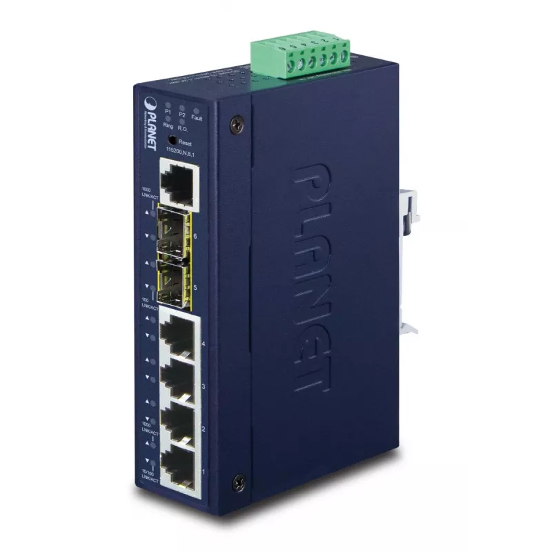 PLANET Planet Igs-5225-4t2s Sw.indust L2 8 Gigabit + 2 Sfp 100fx/1g