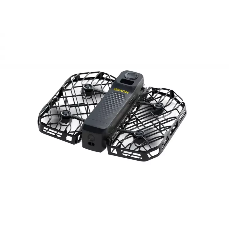 Dronas HOVERAir X1 ProMax — 4 rotoriai, 48 MP kamera, 7680×4320 vaizdo įrašas, 16,6 m/s, 1000 m atstumas, 1920 mAh, 64 GB vidinė atmintis, juodas