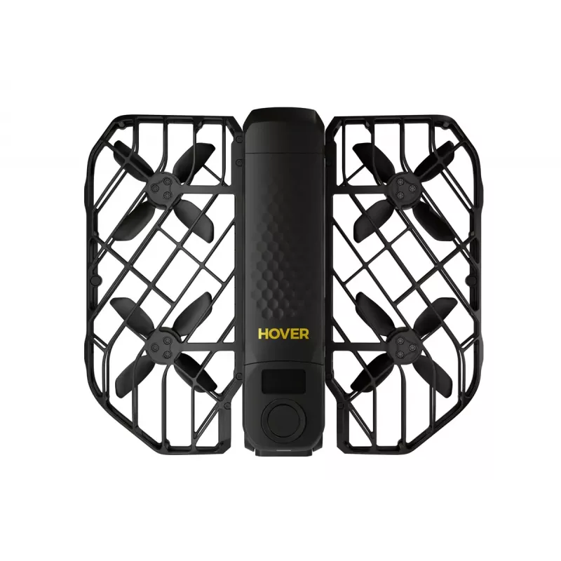 Dronas HOVERAir X1 ProMax — 4 rotoriai, 48 MP kamera, 7680×4320 vaizdo įrašas, 16,6 m/s, 1000 m atstumas, 1920 mAh, 64 GB vidinė atmintis, juodas