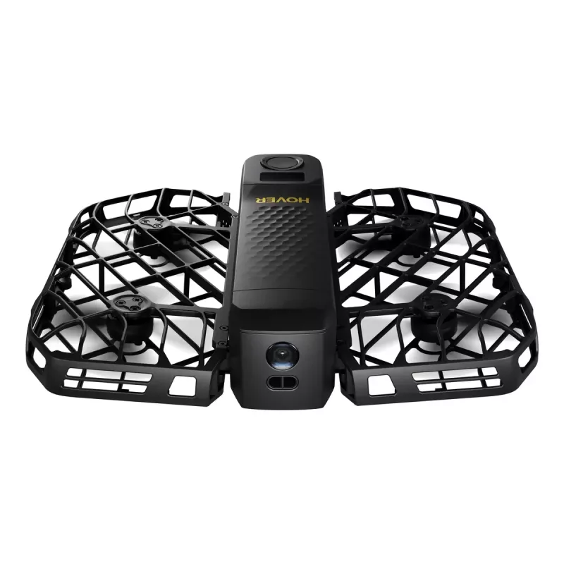 Dronas HOVERAir X1 ProMax — 4 rotoriai, 48 MP kamera, 7680×4320 vaizdo įrašas, 16,6 m/s, 1000 m atstumas, 1920 mAh, 64 GB vidinė atmintis, juodas
